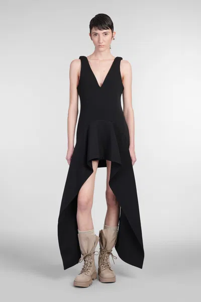 JW ANDERSON DRESS IN BLACK POLYESTER