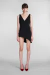 Jw Anderson Dress In Black Polyester In Black