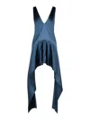 Jw Anderson Dress In Blue Acetate Blend Women In Blue