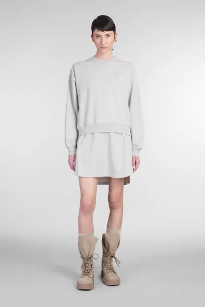 Jw Anderson Dress In Grey Cotton