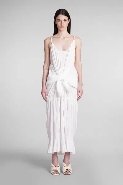 Jw Anderson Dress In White Polyester