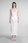JW ANDERSON J.W. ANDERSON DRESS IN WHITE POLYESTER