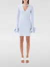 Jw Anderson J. W. Anderson Ruffle Sleeves Mini Dress In Blue