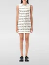 Jw Anderson Mini Abito In Raso Stampato  Donna