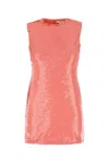 Jw Anderson Women Embellished Cotton Mini Dress In Pink