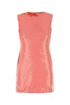 Jw Anderson Women Embellished Cotton Mini Dress In Pink