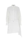 Jw Anderson J.w. Anderson Asymmetric Shirtdress In White