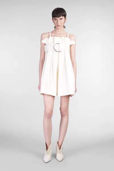 Jw Anderson Dress Woman In Beige Cotton