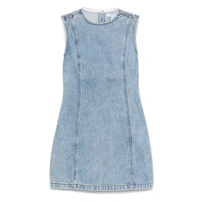 Jw Anderson Shift Mini Dress In Blue