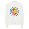 Jw Anderson Eat Me Print Knit Jumper In White