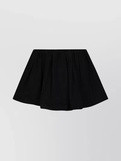 Jw Anderson Elastic Waistband Skirt Gathered Detail In Black