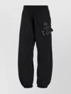 Jw Anderson Elasticated Nylon Pant With Functional Pockets In Black