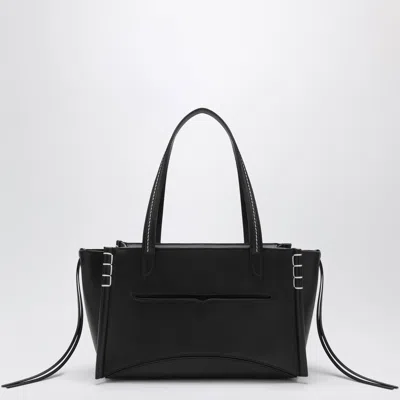 Jw Anderson Elongated Loafer Cabas Bag In Black Leather