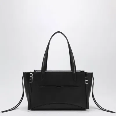 Jw Anderson Elongated Loafer Cabas Bag In Black Leather
