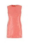 Jw Anderson Women Embellished Cotton Mini Dress In Red
