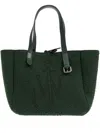 Jw Anderson Belt Tote In Green