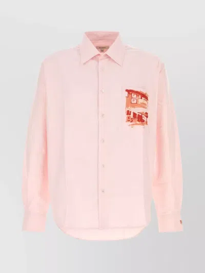 JW ANDERSON EMBROIDERED CAFE SCENE SHIRT