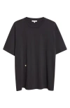 Jw Anderson Embroidered Cotton T-shirt In Black