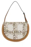 Jw Anderson Embroidered Fabric Bumper Moon Shoulder Bag In 104