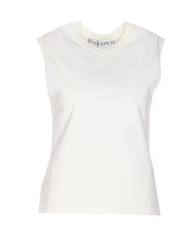 JW ANDERSON EMBROIDERED JWA LOGO TANK TOP