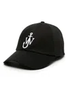 Jw Anderson Jwa Anchor Logo Baseball Cap In Black