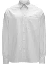 Jw Anderson Logo Pocket Shirt In Metallic