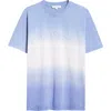 Jw Anderson Embroidered Logo Gradient Cotton T-shirt In Lavender