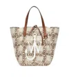 Jw Anderson Embroidered-logo Tote Bag In Nude