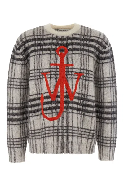 Jw Anderson Embroidered Nylon Blend Oversize Sweater In 903