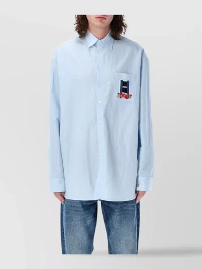 JW ANDERSON EMBROIDERED SHIRT FEATURING WINDOW DETAIL