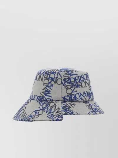 Jw Anderson Embroidered Surface Nylon Blend Hat In Multicoloured
