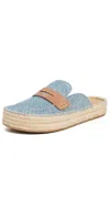 Jw Anderson Round Head Muller Shoes In Blue