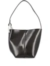 Jw Anderson The Jwa Corner Small Bucket Bag In Black