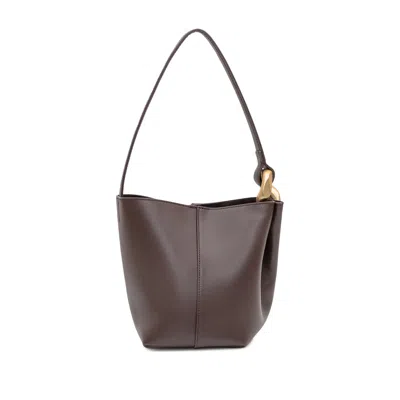 Jw Anderson Fabric Bucket Bags In Brown