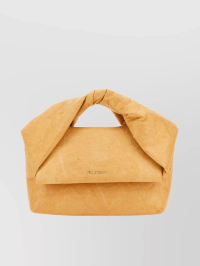 Jw Anderson Fabric Twist Shoulder Bag In Orange