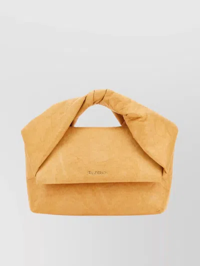 Jw Anderson Fabric Twist Shoulder Bag In Orange