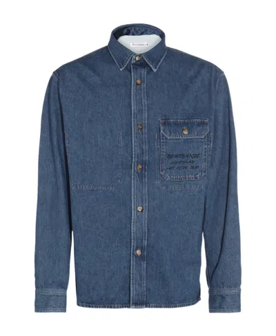 JW ANDERSON JW ANDERSON DENIM COLLARED BUTTON-UP SHIRT