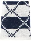 Jw Anderson Fair Isle-knit Mini Skirt In Off White Navy
