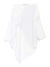 Jw Anderson Asymmetric Patchwork Skirt In White