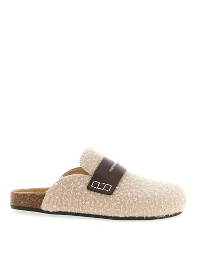 JW ANDERSON FELT LOAFER MULES