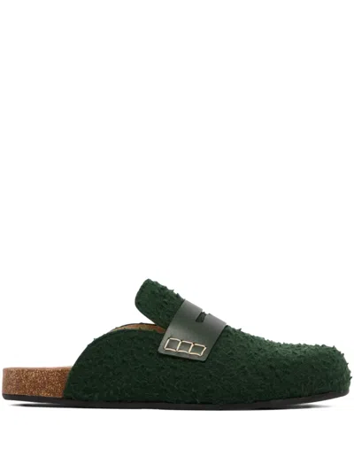 Jw Anderson Felt Loafers In Black