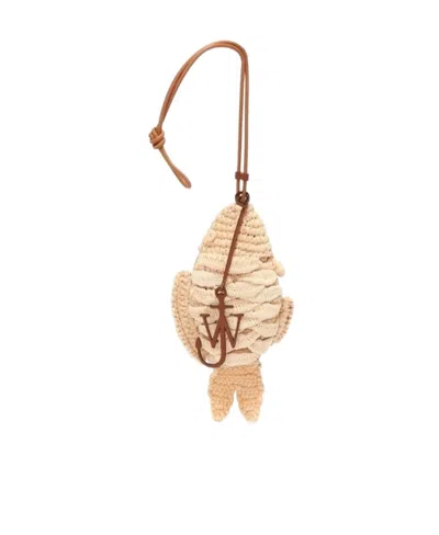 Jw Anderson Fish Shoulder Bag In Natural