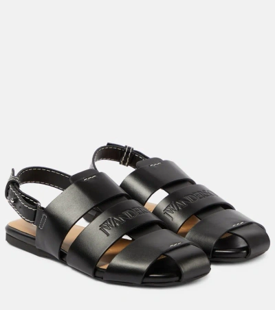 JW ANDERSON FISHERMAN LEATHER SANDALS