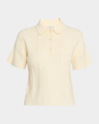 JW ANDERSON FISHERMAN SHORT-SLEEVE CROP POLO SWEATER
