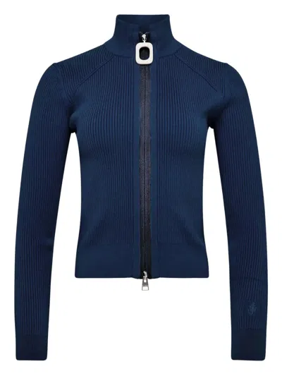 JW ANDERSON FITTED ZIP UP CARDIGAN