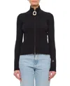 Jw Anderson J. W. Anderson Fitted Cardigan With Zipper In Black