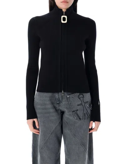 JW ANDERSON JW ANDERSON FITTED ZIP-UP CARDIGAN