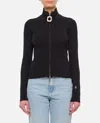 Jw Anderson Zip-up Fine-knit Cardigan In Black