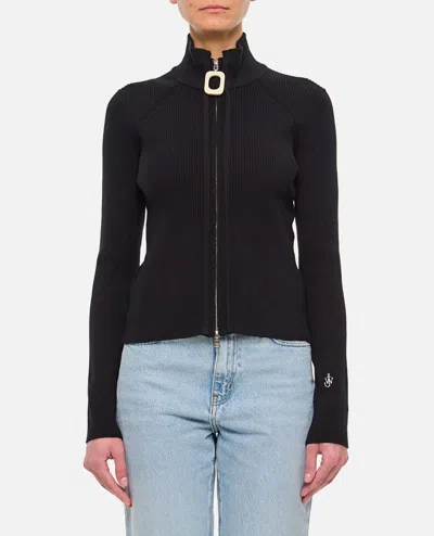 JW ANDERSON FITTED ZIP UP CARDIGAN