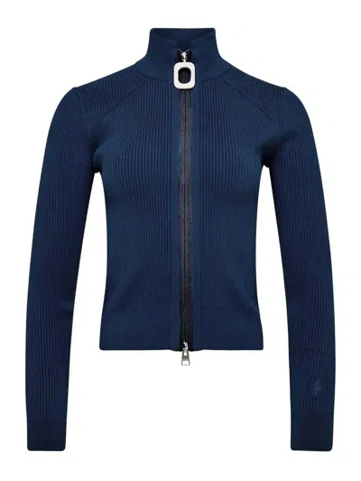 JW ANDERSON FITTED ZIP UP CARDIGAN